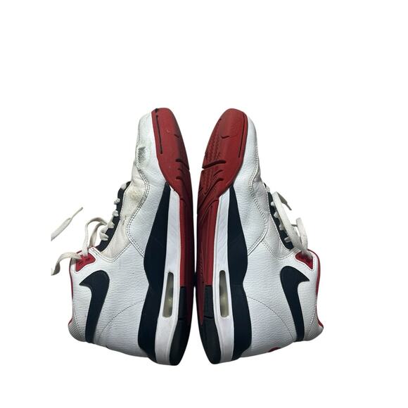 Nike Air Flight Legacy Men’s 8.5 Legacy White Red Sneakers High Tops Streetwear - Picture 1 of 12